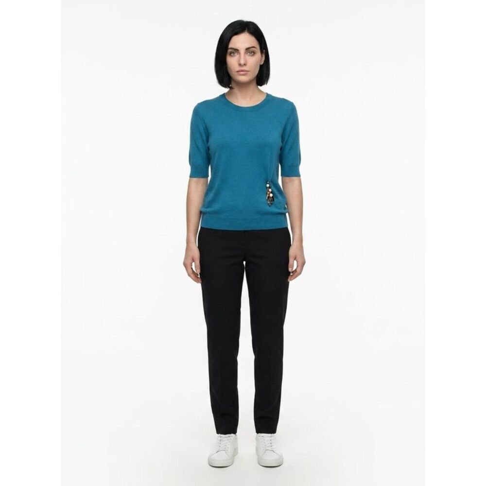 Dolce & Gabbana Blue Silk Women's Sweatshirt